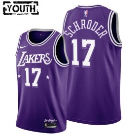 Canotte Bambino Los Angeles Lakers Dennis Schroder 17 Nike 2021-22 City Edition Throwback 60s Swingman